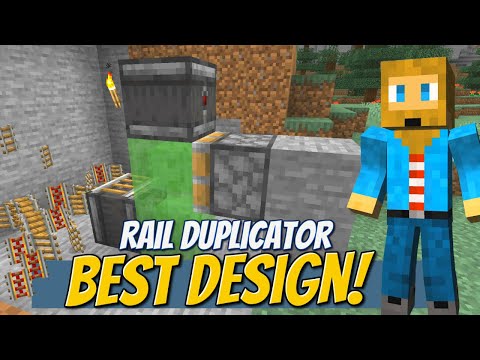 KID-A-LOO - UNLIMITED Rails [Glitch]! Minecraft Rail Duplicator How To Build Tutorial!