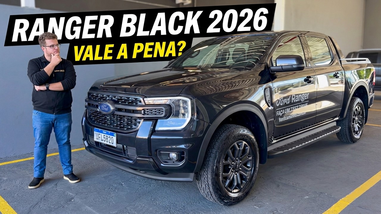 NOVA FORD RANGER BLACK 2026 - A UNICA RANGER 4X2 AGORA POR MENOS DE R$ 220 MIL
