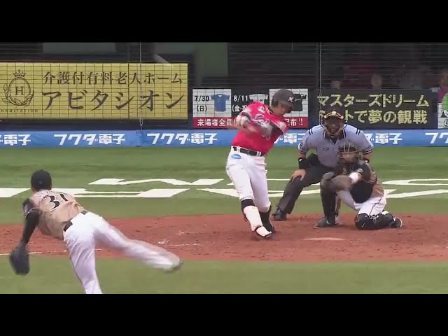 【5回裏】赤く染まるスタンドへ!! マリーンズ・加藤の2号2ラン!! 2017/7/1 M-F