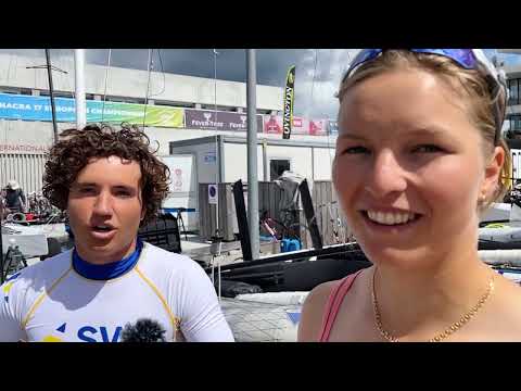 2021 Nacra 17 Europeans - Interview with Emil Jaarudd and Hanna Jonsson (SWE)