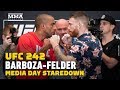 UFC 242: Edson Barboza vs. Paul Felder Media Day Staredown - MMA Fighting
