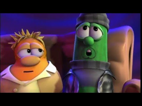 Two cartoon vegetables sit together with sleepy, puzzled expressions.