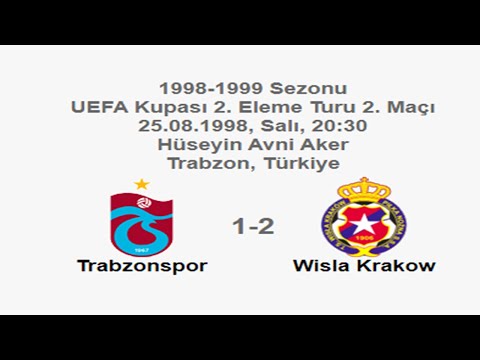 Trabzonspor 1-2 Wisla Krakow 25.08.1998 - 1998-1999 UEFA Cup 2nd Qualifying Round 2nd Leg