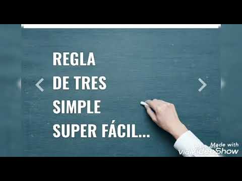 Regla de tres simple. Súper fácil