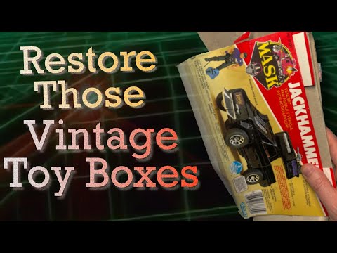 I Restore a Vintage MASK Jackhammer Box Using Common Techniques - Kenner 1980s