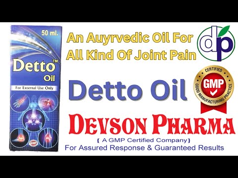 Detto oil, ayurvedic pain oil for all kind of joints, dveson...