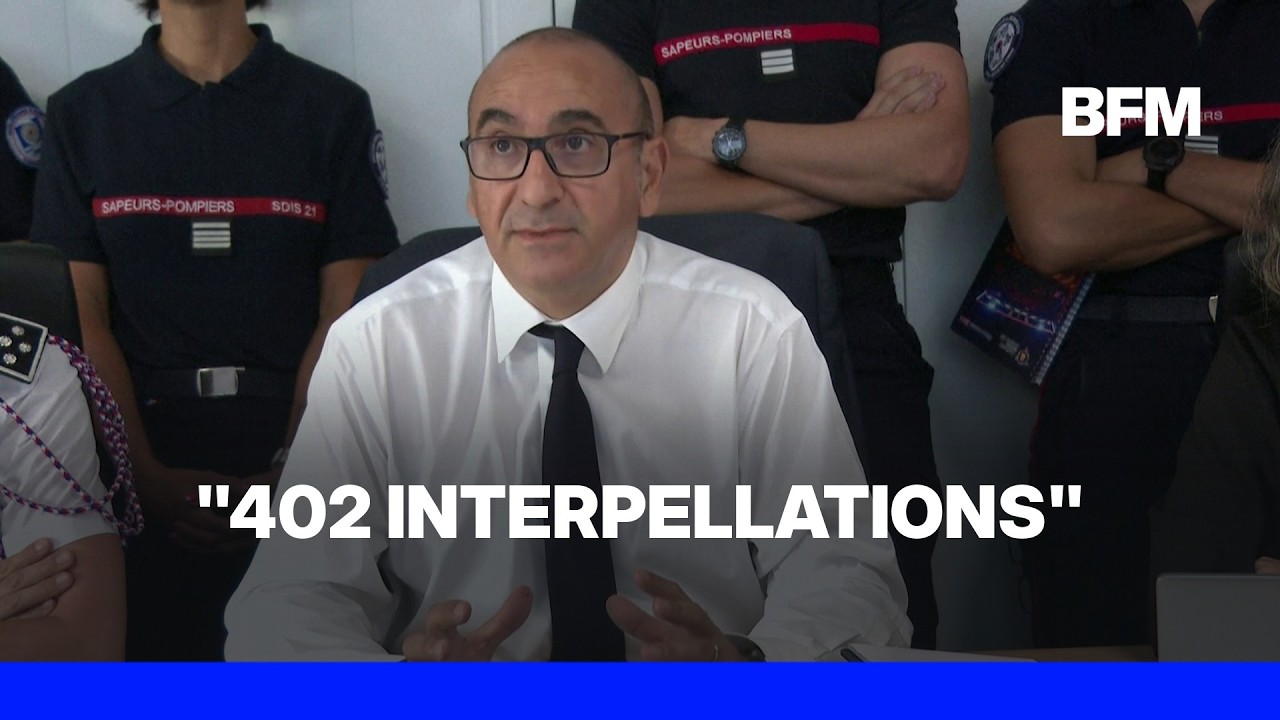 Incendies en France: Laurent Nuñez, ministre de l'Intérieur, annonce "402 interpellations"