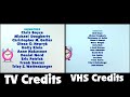 Blue S Clues What Does Blue Want To Do On A Rainy Day TV VHS Credits Comparison BluesClues TWFTW