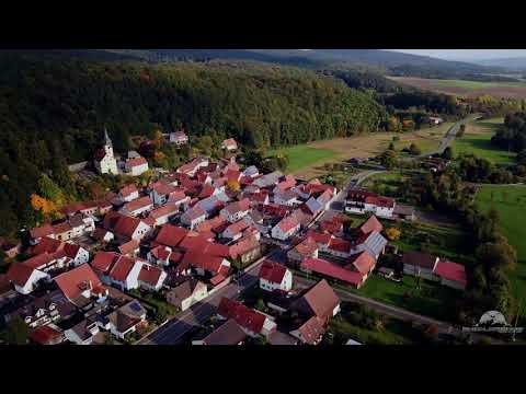 Rhön Drohne - die schönsten Dörfer der bayerischen Rhön