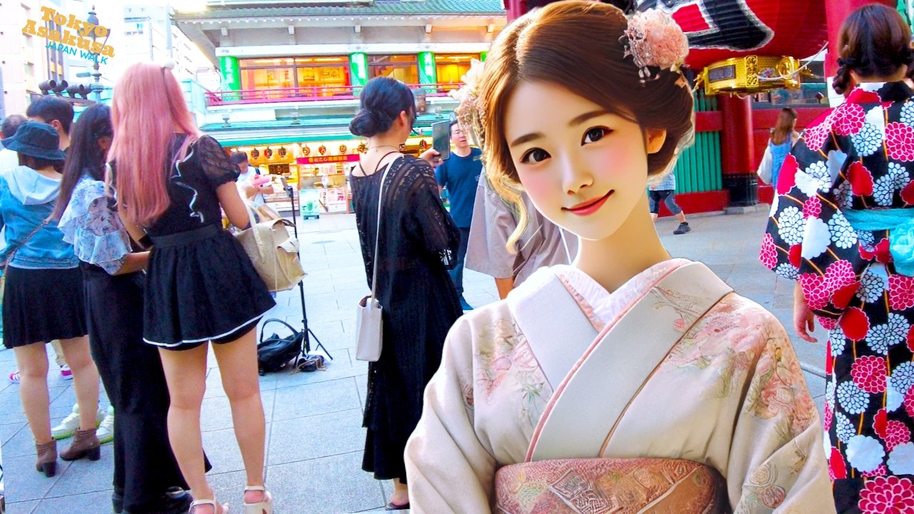 Tokyo Asakusa 🐶 Obon Town 💖 4K Nonstop 1 Hour