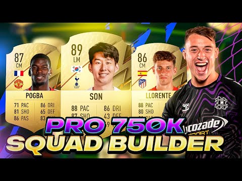 INSANE 750K PRO FIFA PLAYER SQUAD BUILDER! FIFA 22 ULTIMATE TEAM - BEST META TEAM FOR FUT CHAMPS!