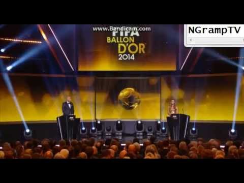 церемония вручения золотого мяча Криштиану Роналду 2014