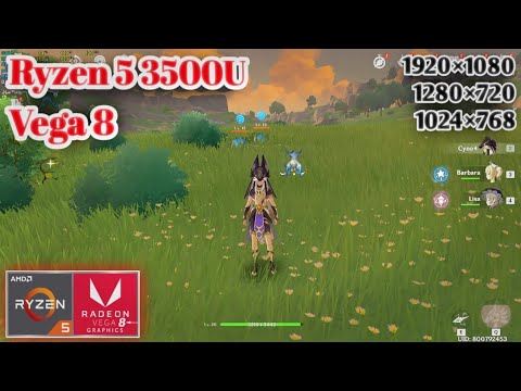 Ryzen 5 3500U Vega 8 : Genshin Impact