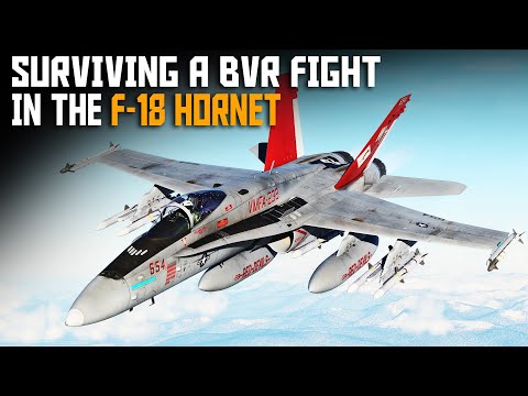 Surviving a BVR fight in the F/A-18C Hornet Against Better BVR Fighters | DCS.