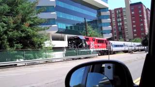 preview picture of video 'Metro North Danbury Branch at Merritt 7 Station, Norwalk, CT, 6/25/2013'