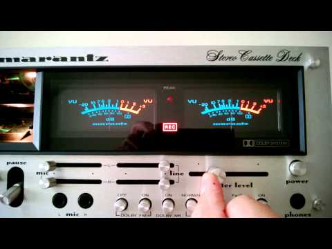 Marantz 5220 vintage cassette tape deck testing