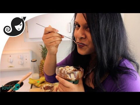 Fat-free Chocolate Sauce for Desserts (Vegan Recipe) with Basil Seeds (Tukmaria)