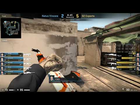 CS:GO POV Demo Na'Vi S1mple (31/17) vs G2 (de_mirage)