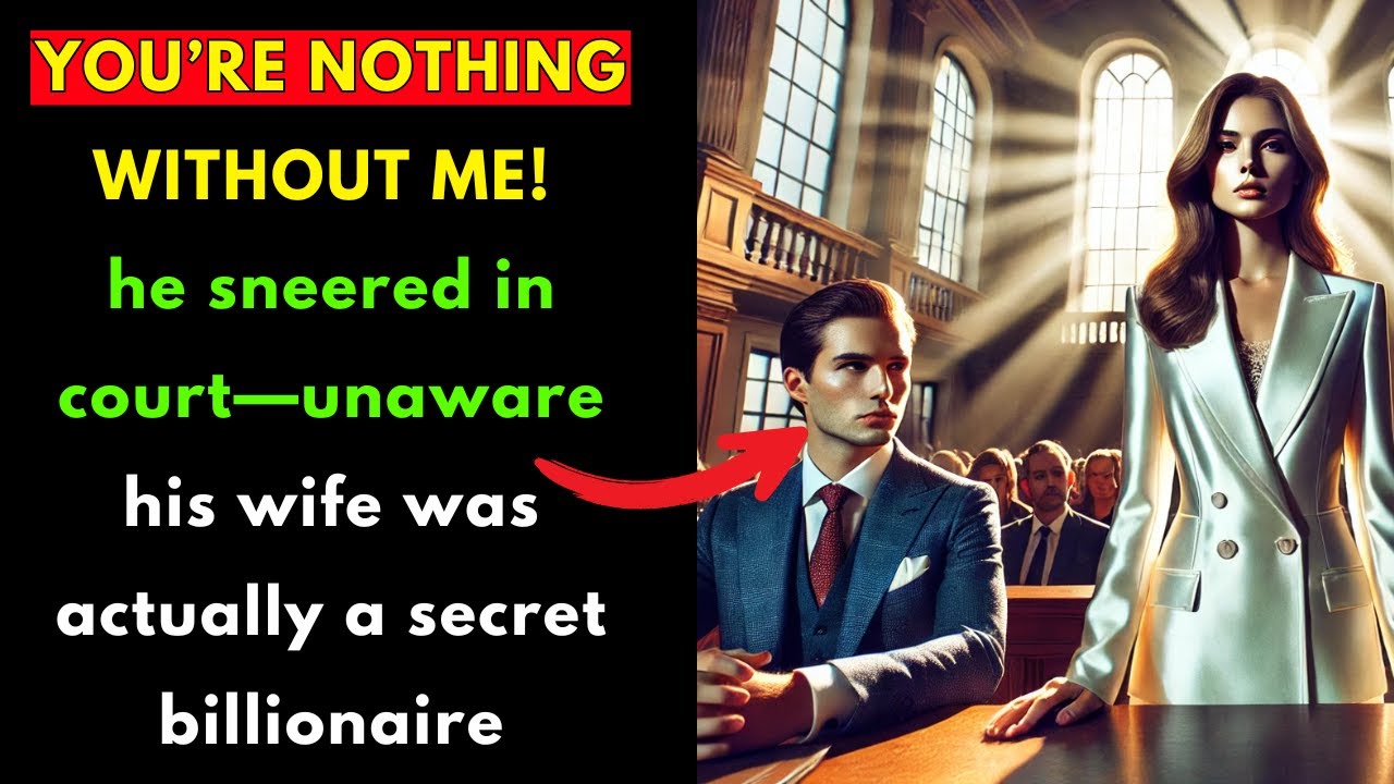 YOU’RE NOTHING WITHOUT ME! HE SNEERED IN COURT—UNAWARE HIS WIFE WAS ACTUALLY A SECRET BILLIONAIRE