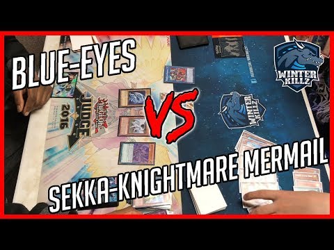Yu-Gi-Oh Sekka-Knightmare Mermail Vs Blue-Eyes - Full Match (May 2018)