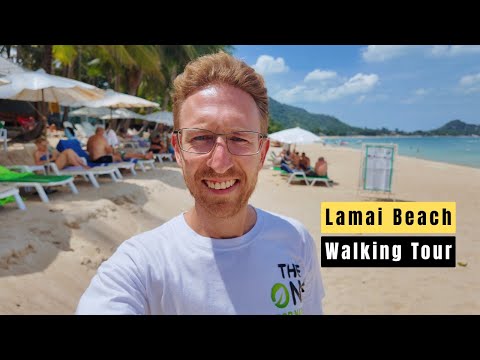 BEAUTIFUL Day For A Walk On Lamai Beach