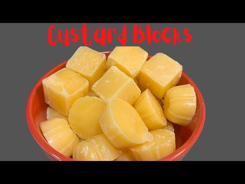 How to make snow ice/custard blocks - Grenadian snack