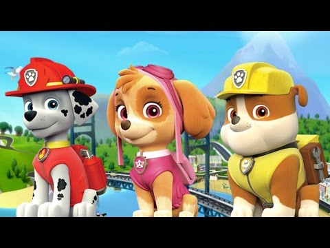 PAW PATROL Nickelodeon Paw Patrol RUBBLE, SKYE, & MARSHALL Vehicle Toy Review Play Episode Peppa Pig