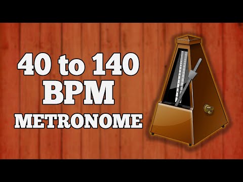 40 to 140 BPM - INCREASING METRONOME (Audio + Visual)