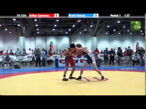 Men 55 KG / 121.25 lbs - Arthur Carmona vs. Brock George