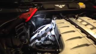 Bentley GT  vacuum leak & smoke test