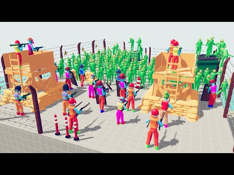 Zombie 100 Units vs Army Soldier #7 - Totally Accurate Battle Simulator TABS