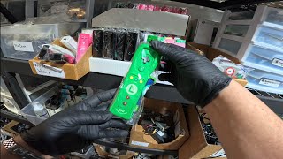 Packing up One of the biggest Nintendo Wii Orders for Angela