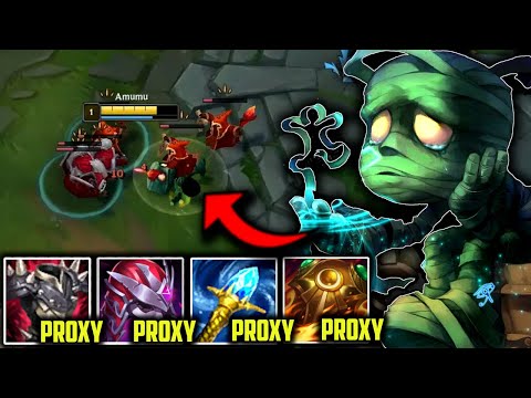 AMUMU TOP LANE PROXY CARRY STRAT🔥(HOW TO PLAY AMUMU TOP & CARRY👌) - League of Legends