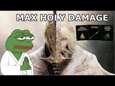 This Is What Max Holy Damage Looks Like In Elden Ring