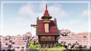 Minecraft: How to Build a Fantasy House with the new 1.20 Cherry Blossom Wood