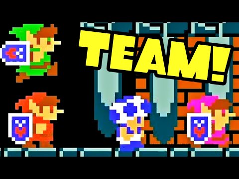 Super Mario Maker 2 Multiplayer Co-OP with Randoms O_o #254