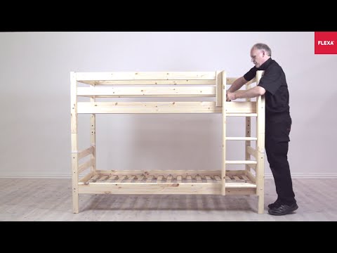 Flexa classic bunk beds with slanting ladder - Image 2