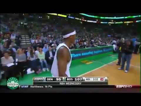 Rajon Rondo triple double - Highlights vs Denver Nuggets 2009/2010