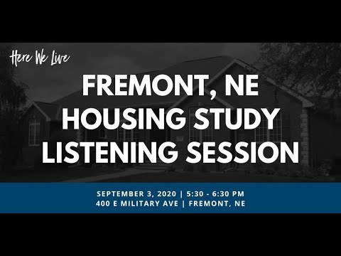 Video Screenshot for Housing Study Listening Session - Fremont