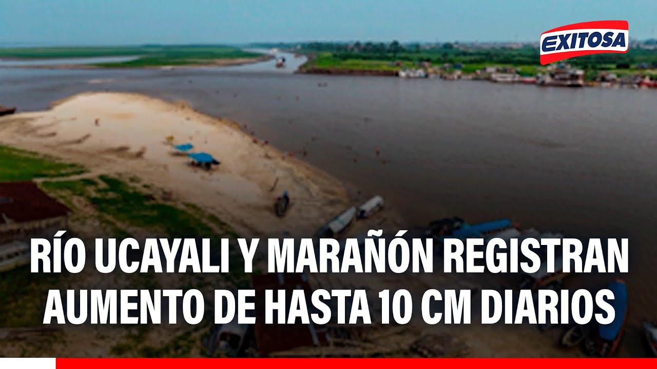 🔴🔵 Ucayali y Marañón registran aumento de hasta 10 cm diarios en su nivel de agua