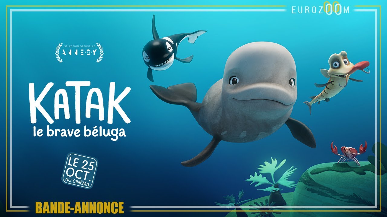 Miniature de la vidéo Bande-Annonce - KATAK, LE BRAVE BELUGA - Le 25 octobre au cinéma au cinéma du film Katak, le brave béluga