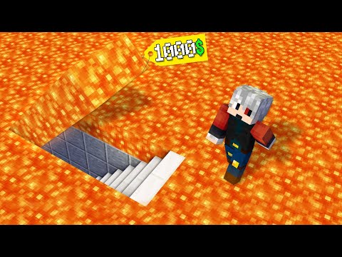 $1000 SECRET LAVA PASSAGE - Minecraft