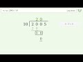 2005 10 Long Division Step By Step Tiger Algebra Solver