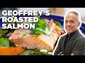 Geoffrey Zakarian's Roasted Salmon with Sweet Potatoes and Broccolini | The Kitchen | Food Network