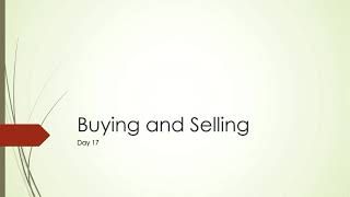 The Concept of Buying and Selling of Goods and Services (Taglish)