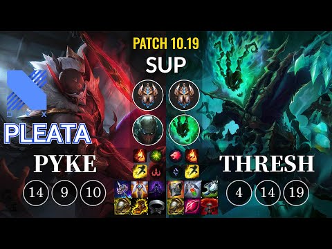 DRX Pleata Pyke vs Thresh Sup - KR Patch 10.19