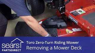 How to Remove the Mower Deck on a Toro Zero-Turn Riding Mower