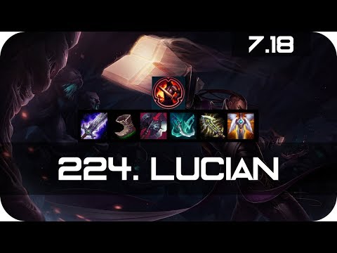 Lucian Bot vs Xayah Season 7 s7 Patch 7.18 2017 Gameplay Guide Build Normals