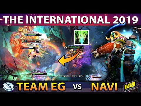 EG vs NAVI - MOST INTENSE GAME OF DAY 1 #TI9 - COMEBACK AFTER COMEBACK - THE INTERNATIONAL 2019