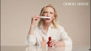 Armani beauty 🌹 Cate Blanchett Reveals SÌ Passione Red Bloom